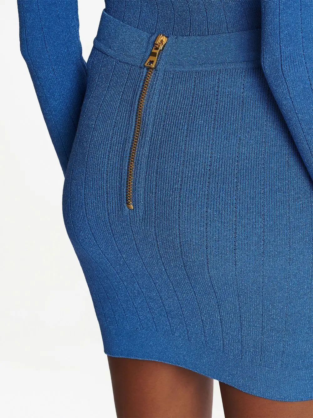 Balmain Button-detail knitted miniskirt Balmain
