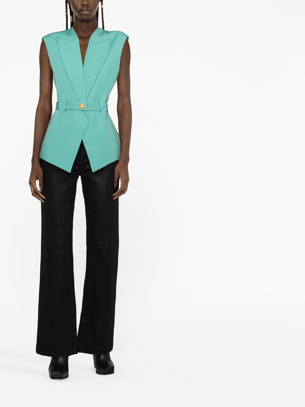 Balmain Sleeveless belted jacket Balmain