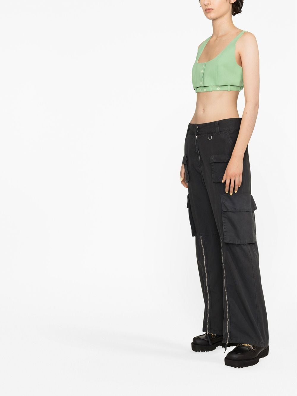 Ganni cropped tank top Ganni