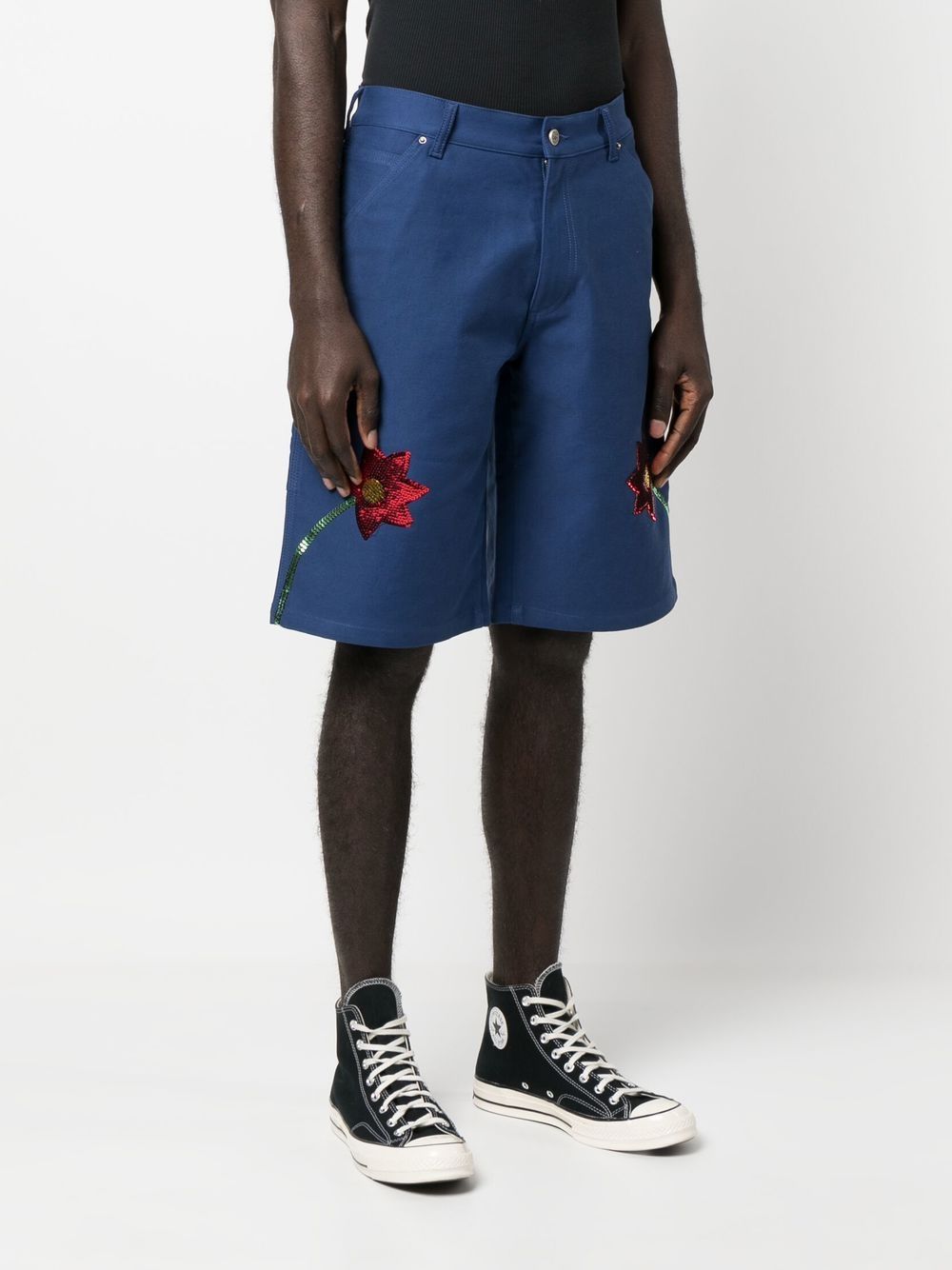 SKY HIGH FARM WORKWEAR Shorts Blue Sky High Farm Workwear