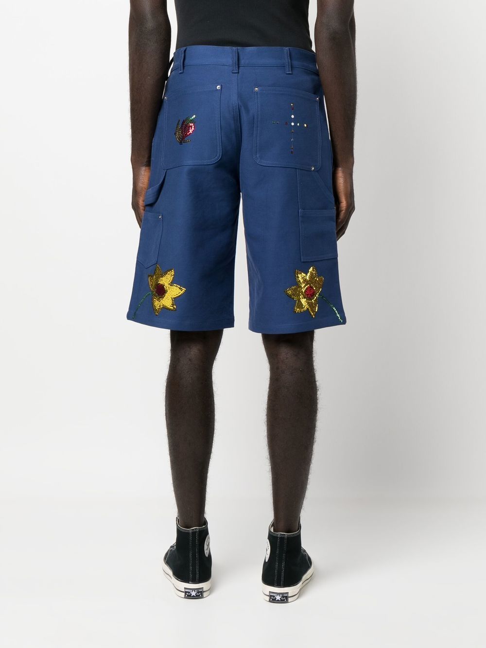 SKY HIGH FARM WORKWEAR Shorts Blue Sky High Farm Workwear