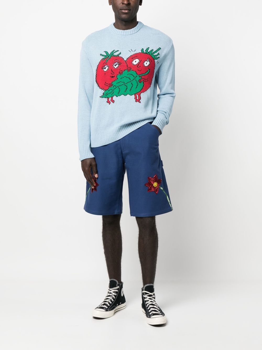 SKY HIGH FARM WORKWEAR Shorts Blue Sky High Farm Workwear