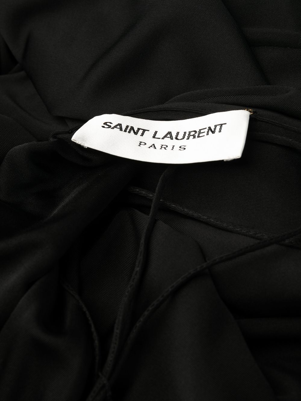 Saint Laurent draped sleeveless jersey dress Saint Laurent