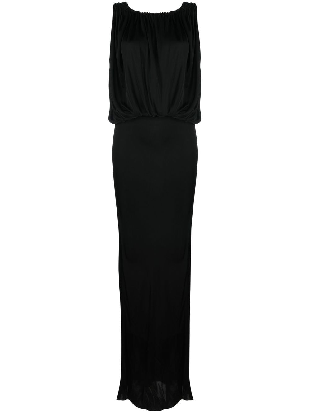 Saint Laurent draped sleeveless jersey dress Saint Laurent