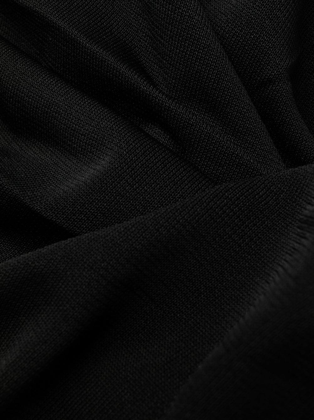 Saint Laurent semi-sheer one-sleeve long dress Saint Laurent