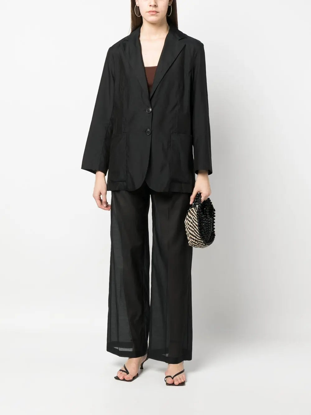 Erika Cavallini Semi-Couture Jackets Black Erika Cavallini Semi-Couture