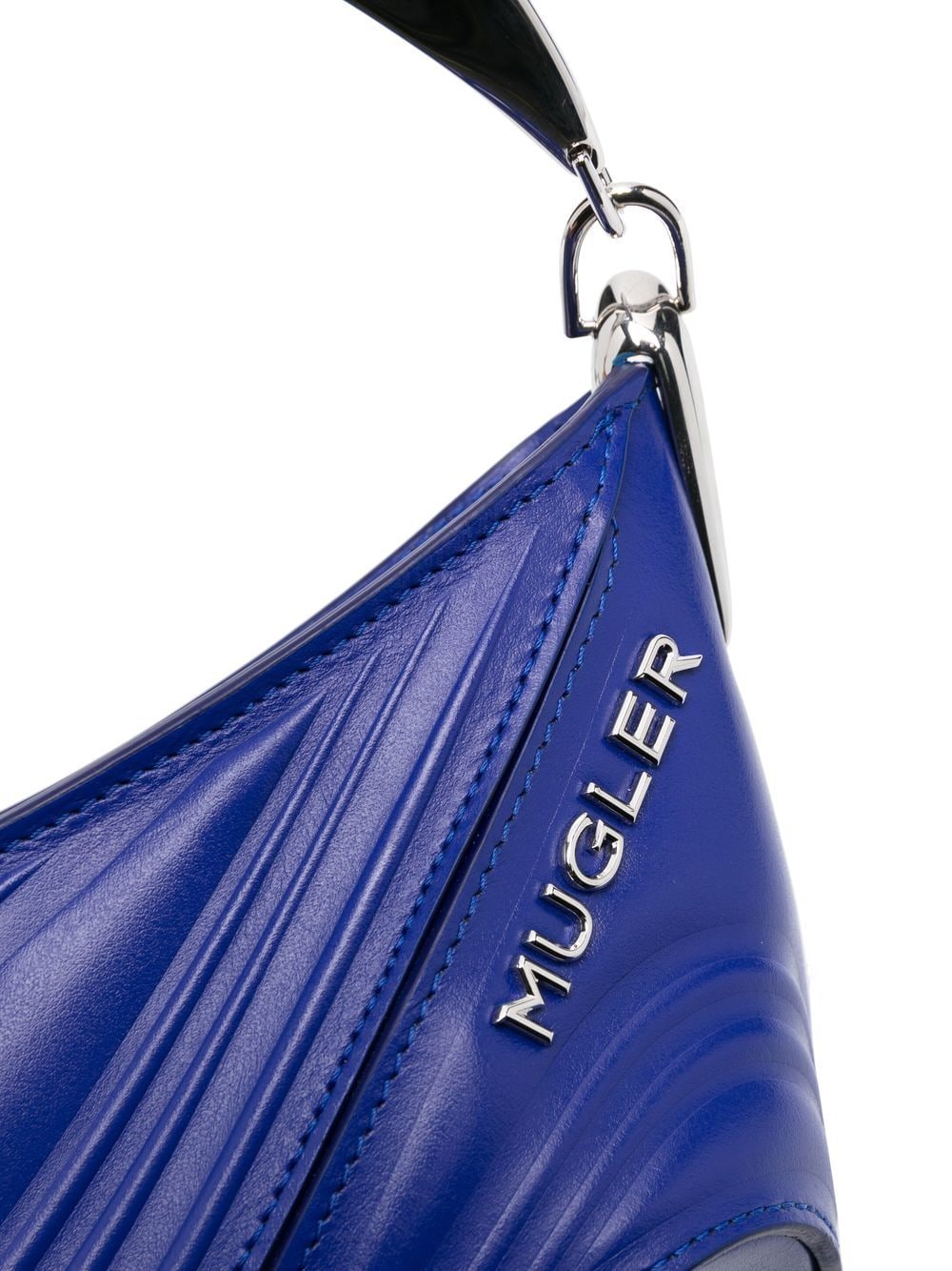 Mugler small Spiral Curve 01 embossed tote bag Mugler