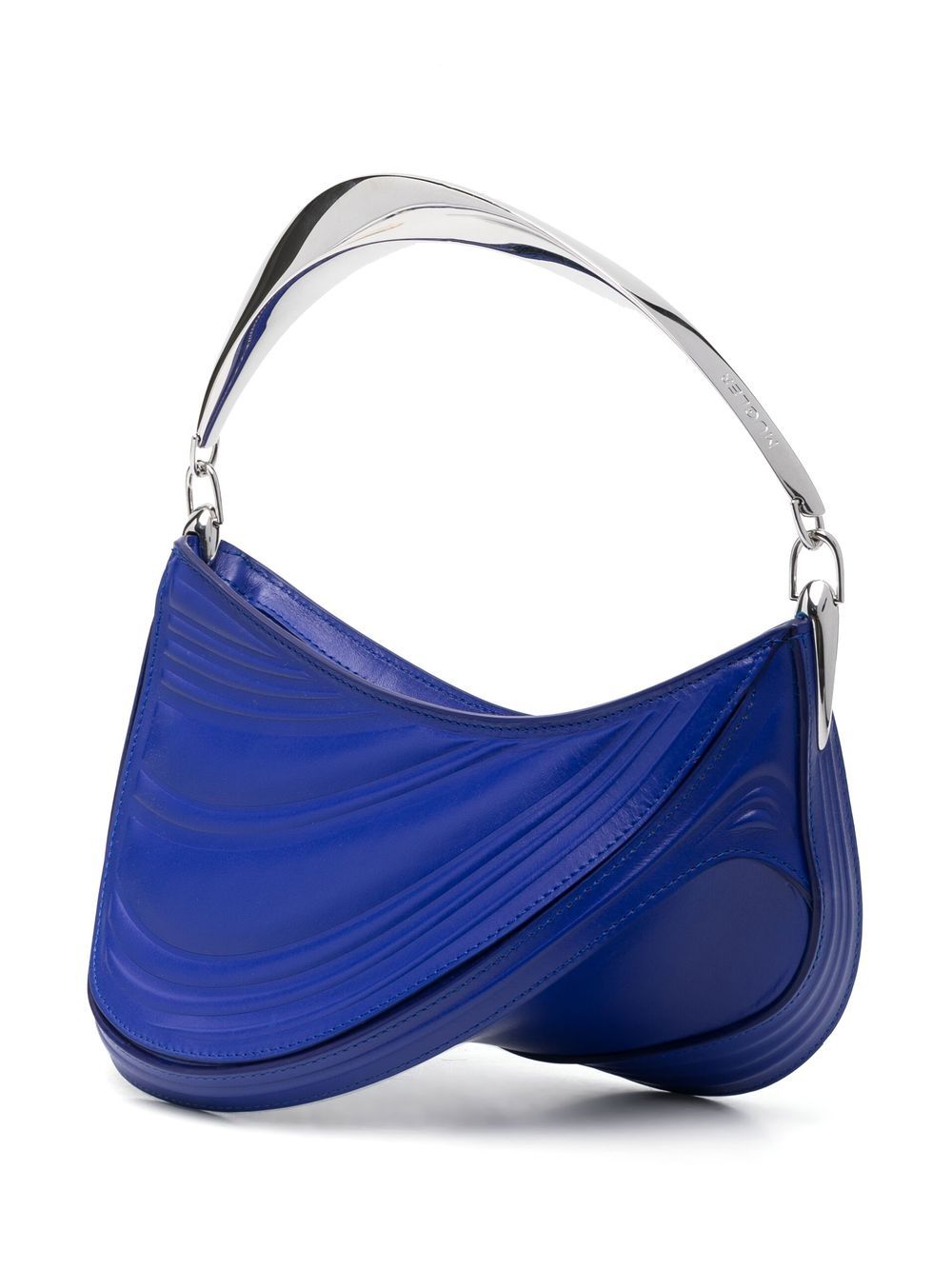 Mugler small Spiral Curve 01 embossed tote bag Mugler