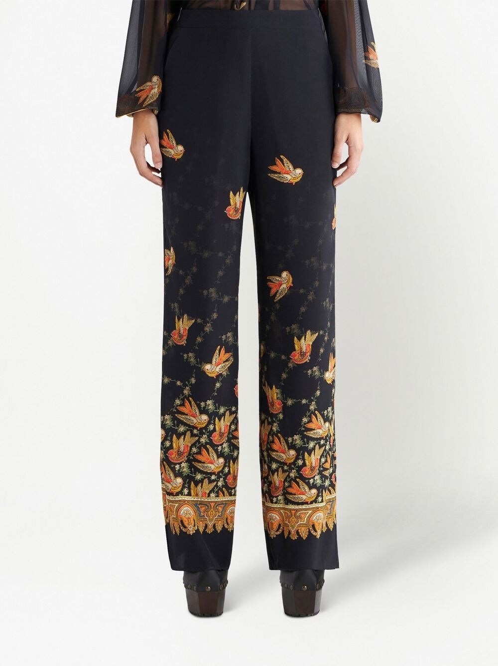Etro Straight trousers with paisley print Etro