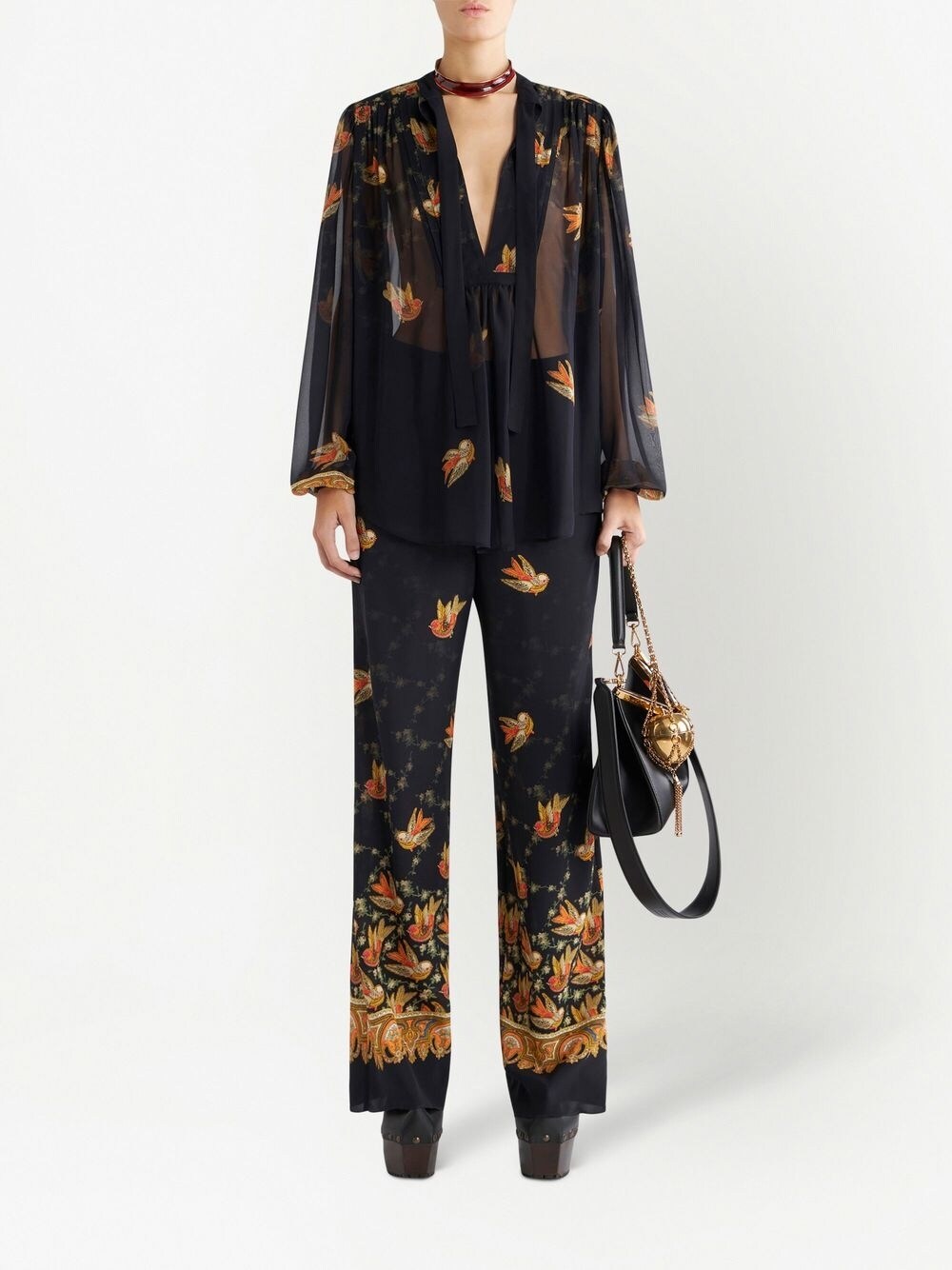 Etro Straight trousers with paisley print Etro