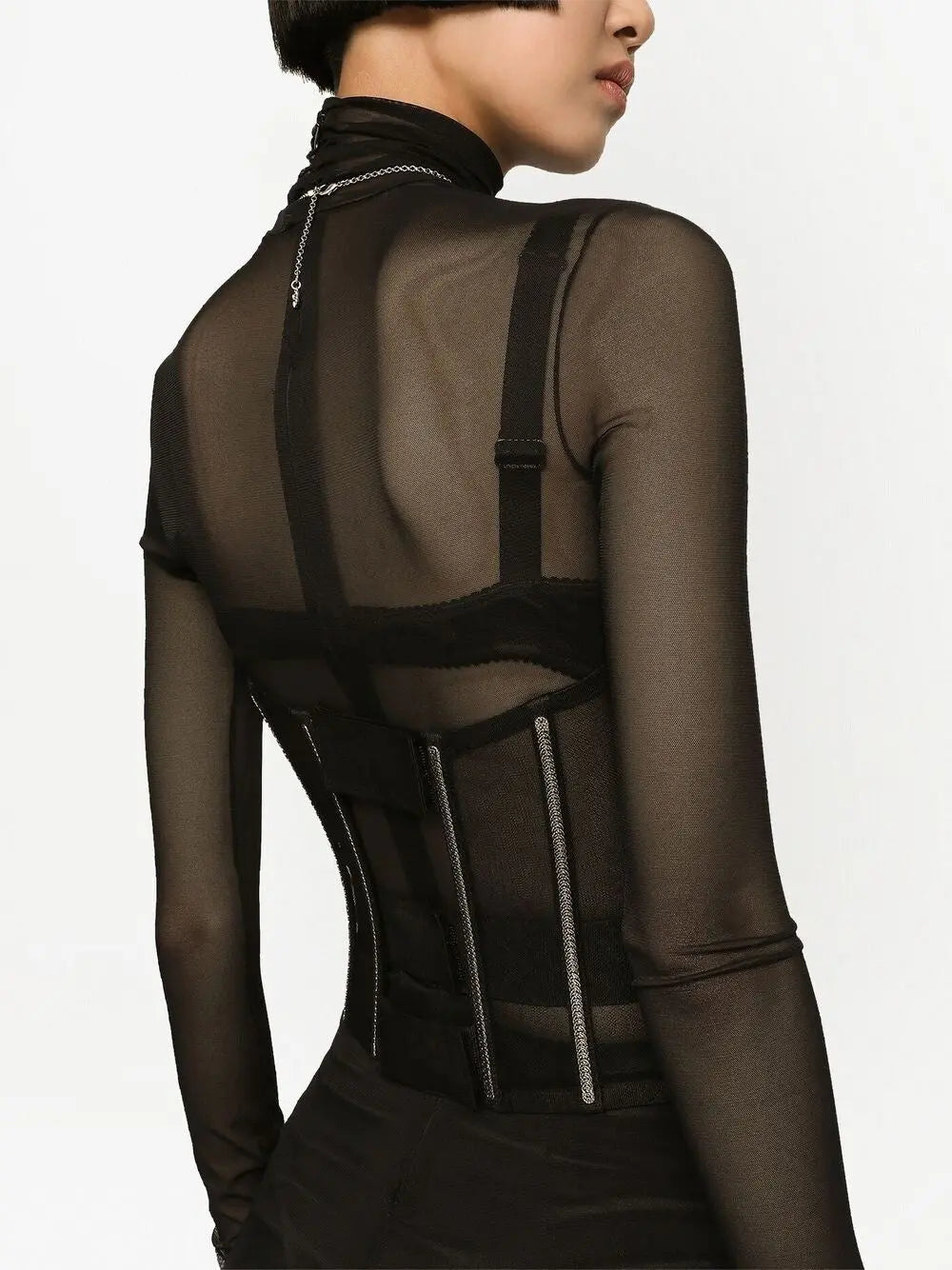 Dolce & Gabbana Tulle corset belt with boning Dolce & Gabbana