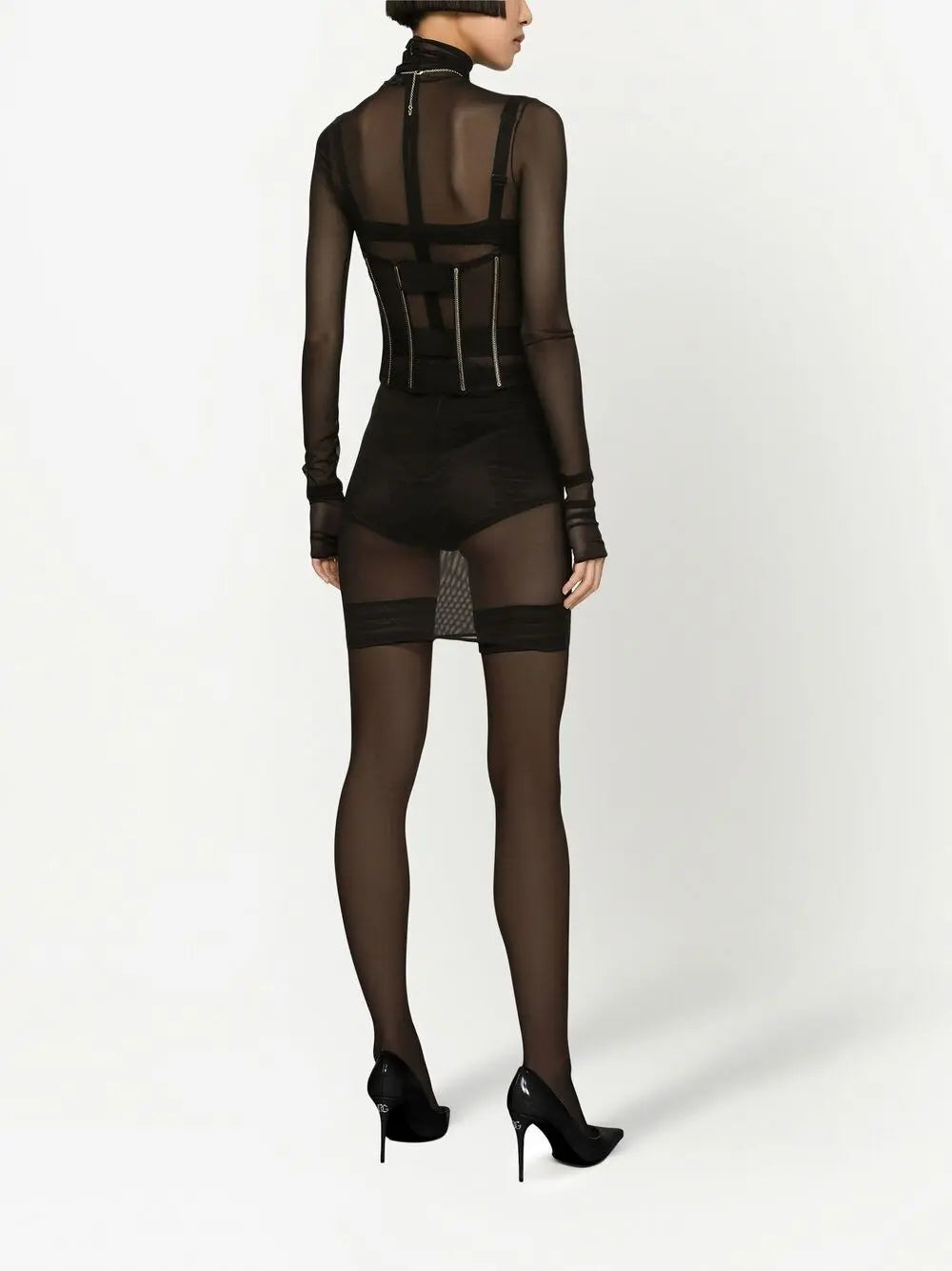 Dolce & Gabbana Tulle corset belt with boning Dolce & Gabbana