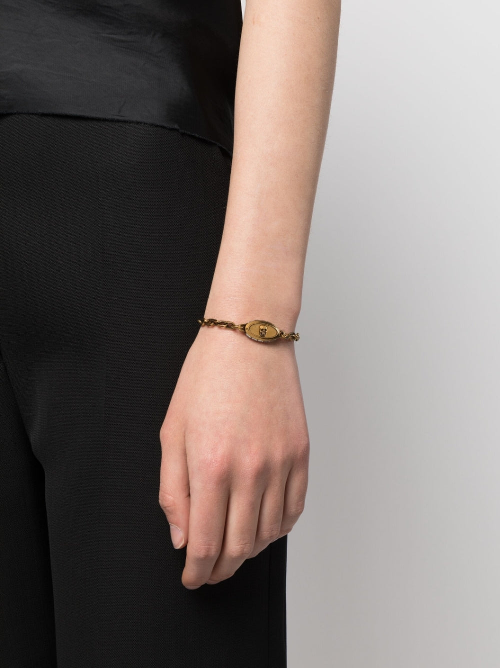 Alexander McQueen skull-detail chain-link bracelet Alexander Mcqueen