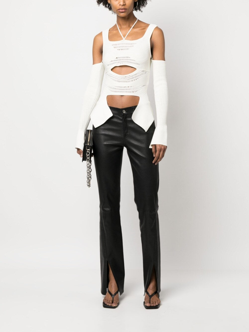 ANDREĀDAMO Andrea Adamo Top White ANDREĀDAMO