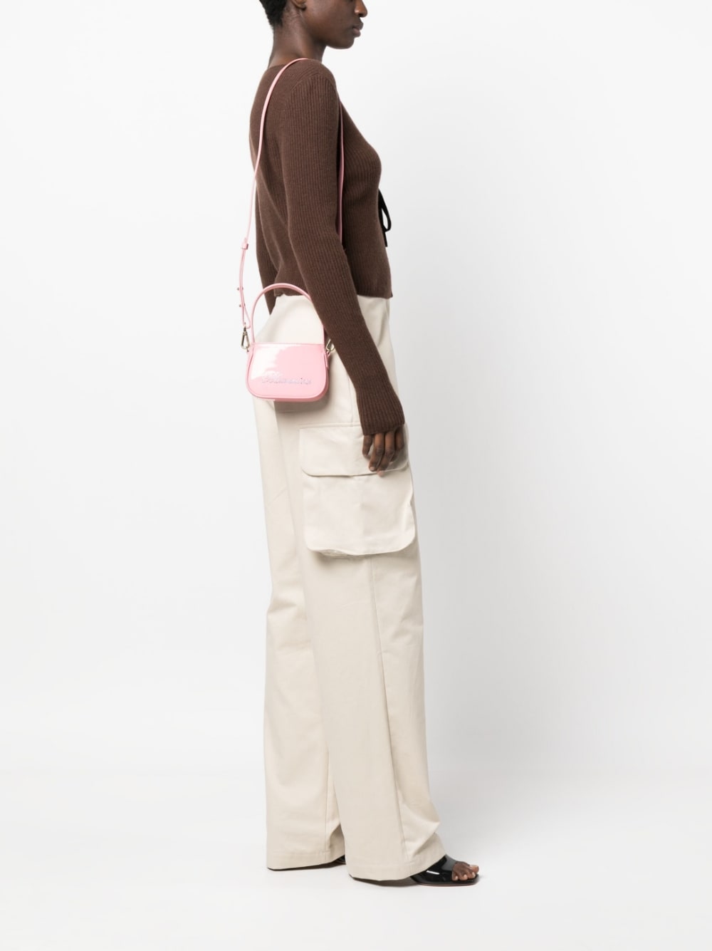 Blumarine crystal-embellished logo tote bag Blumarine