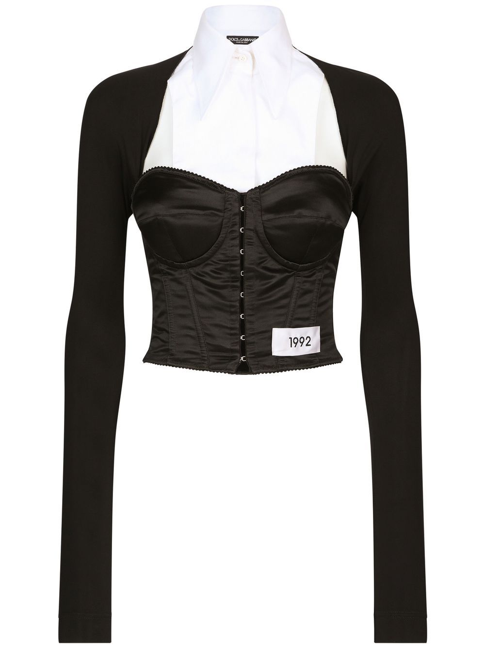 Dolce & Gabbana layered-shirt corset top Dolce & Gabbana
