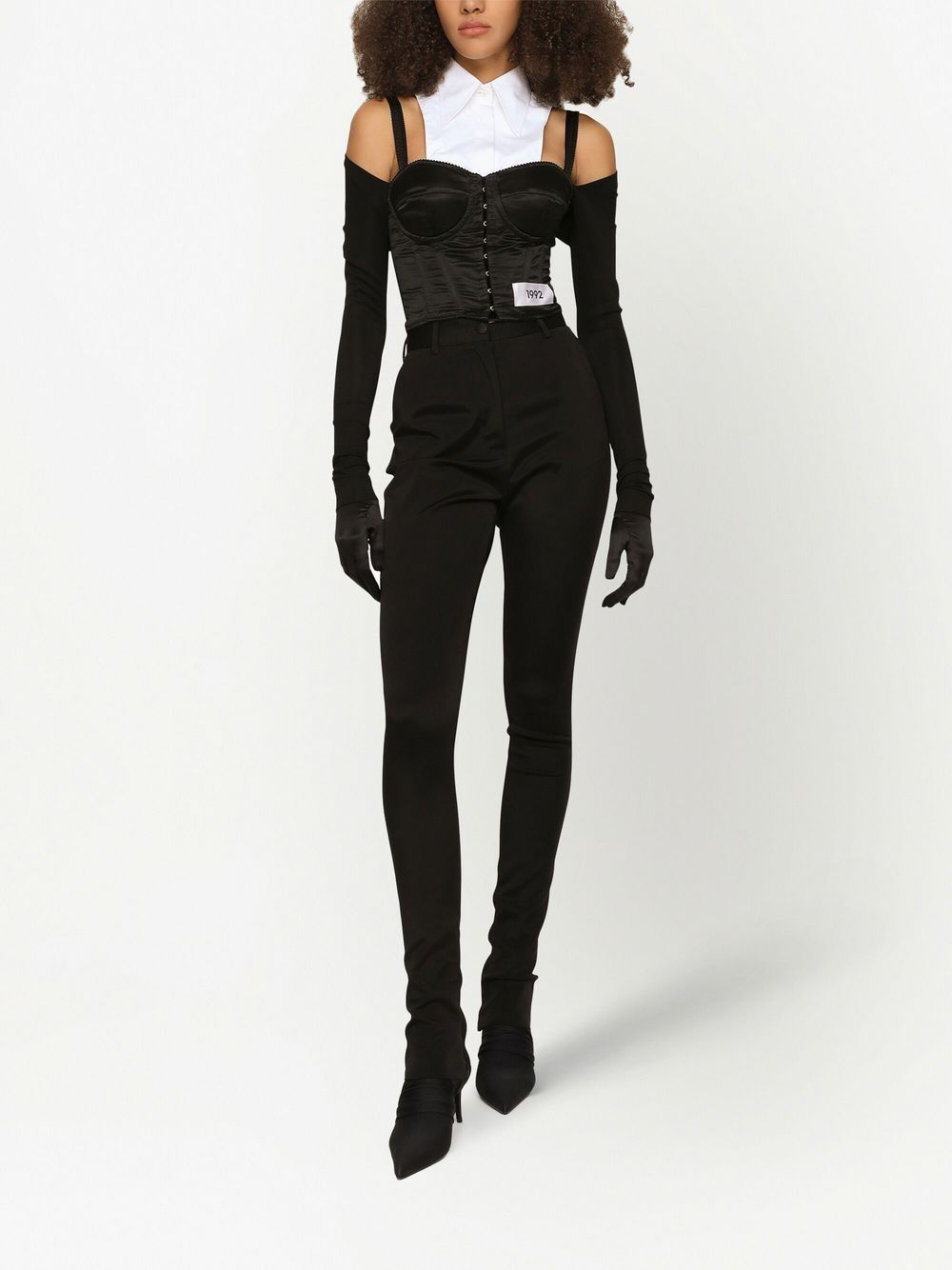 Dolce & Gabbana layered-shirt corset top Dolce & Gabbana