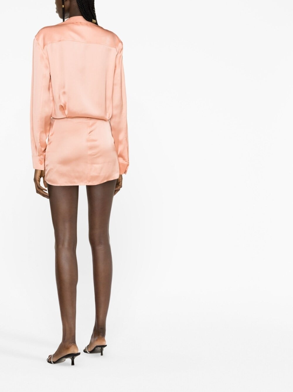 Off White twist-detail shirt dress Off White