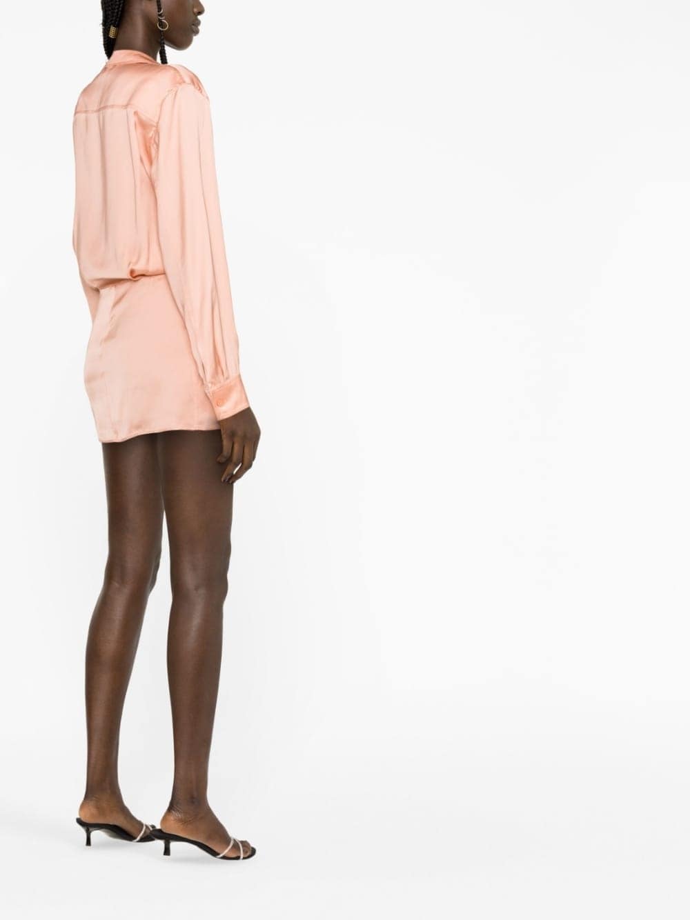 Off White twist-detail shirt dress Off White