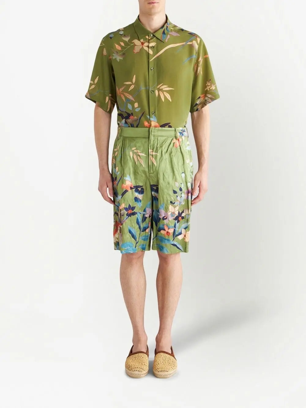 Etro Shorts Green Etro