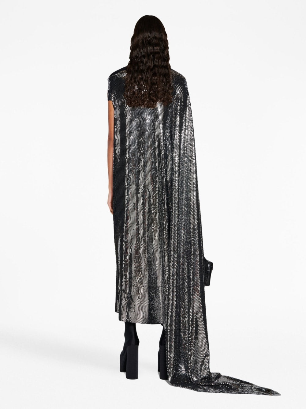 Balenciaga Metallic Effect Midi Dress Balenciaga