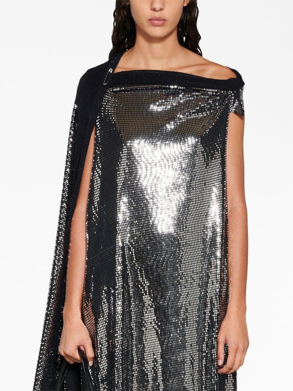 Balenciaga Metallic Effect Midi Dress Balenciaga