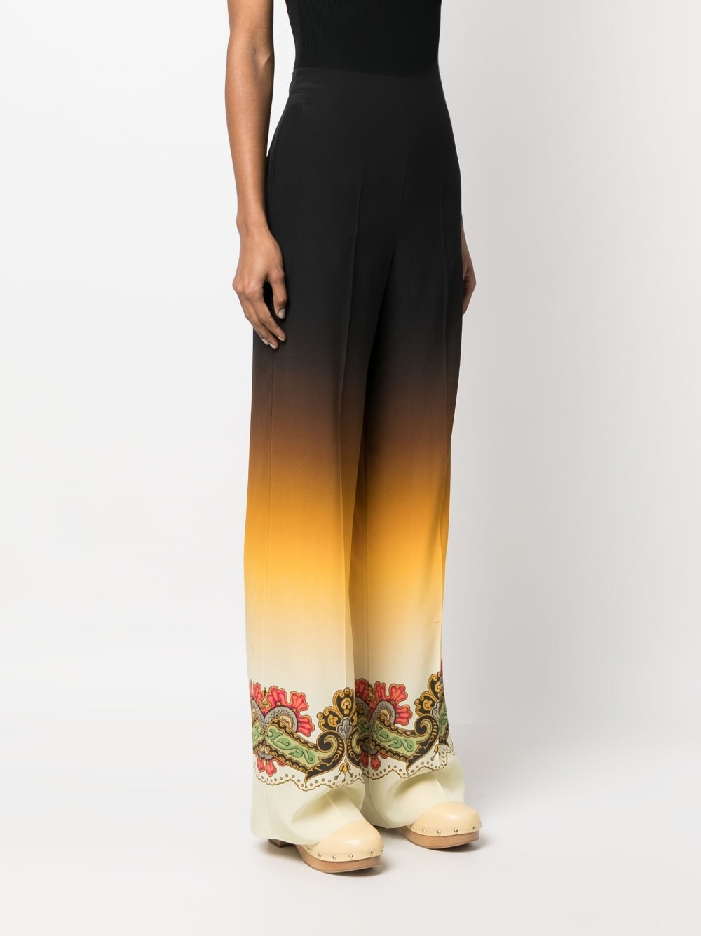 Etro Graphic-print straight-leg trousers Etro
