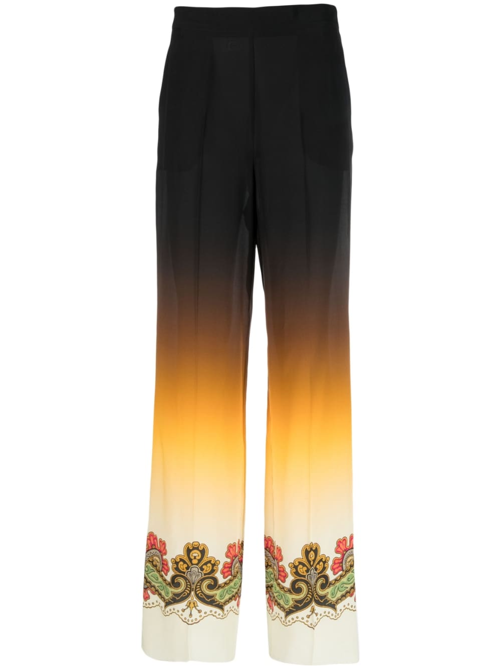 Etro Graphic-print straight-leg trousers Etro