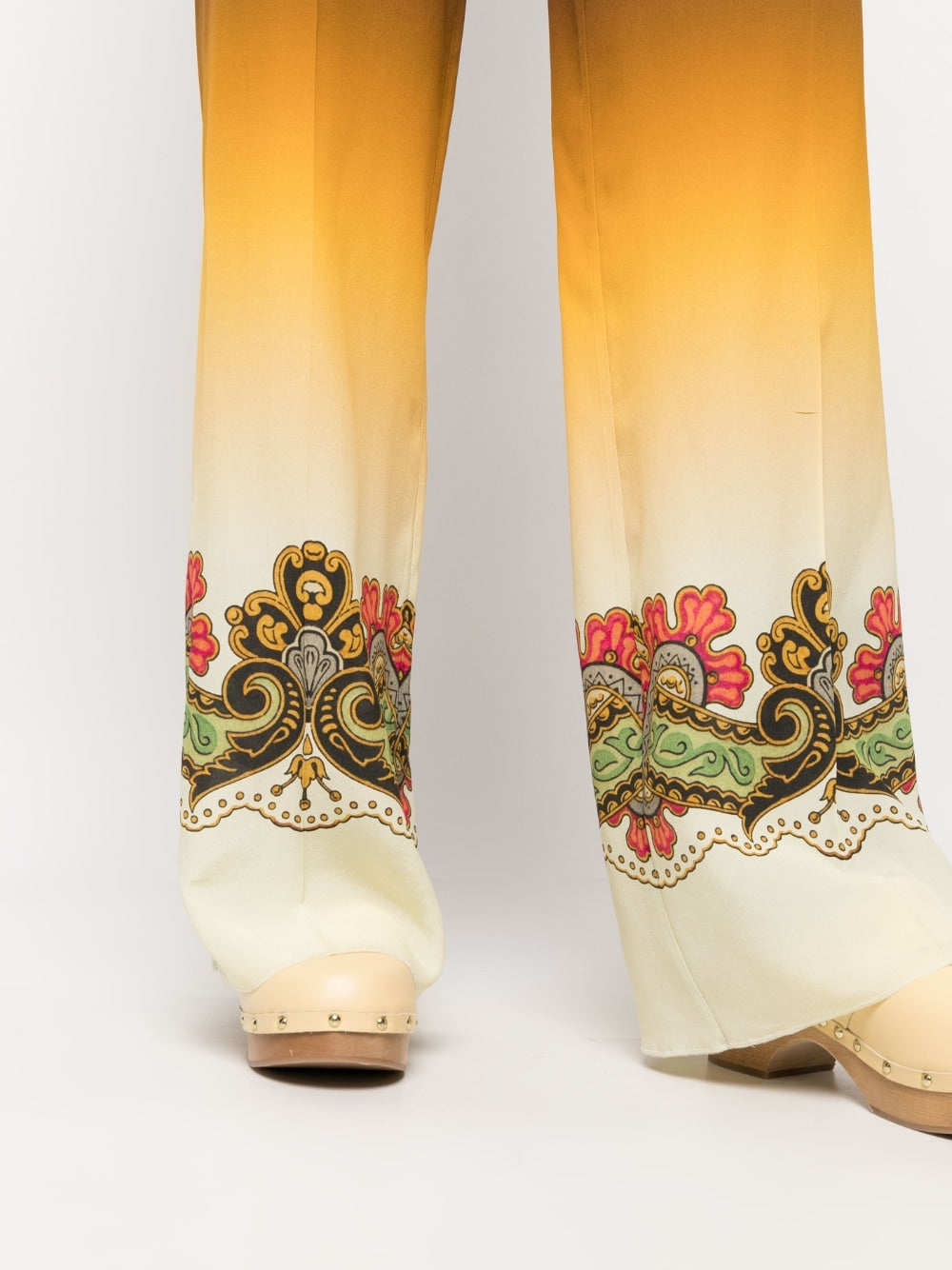 Etro Graphic-print straight-leg trousers Etro