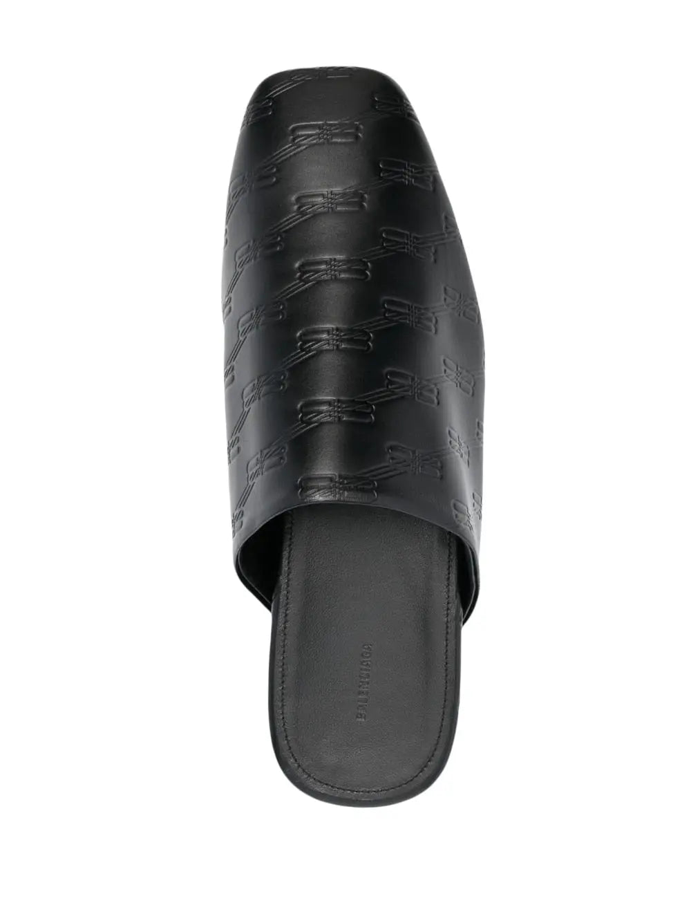 Balenciaga debossed-logo leather mules Balenciaga
