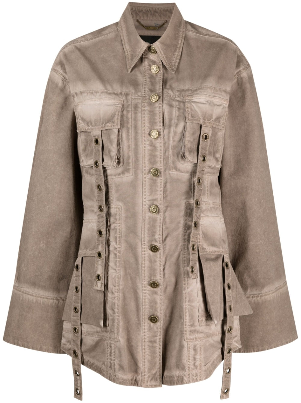 Blumarine Coats Brown Blumarine