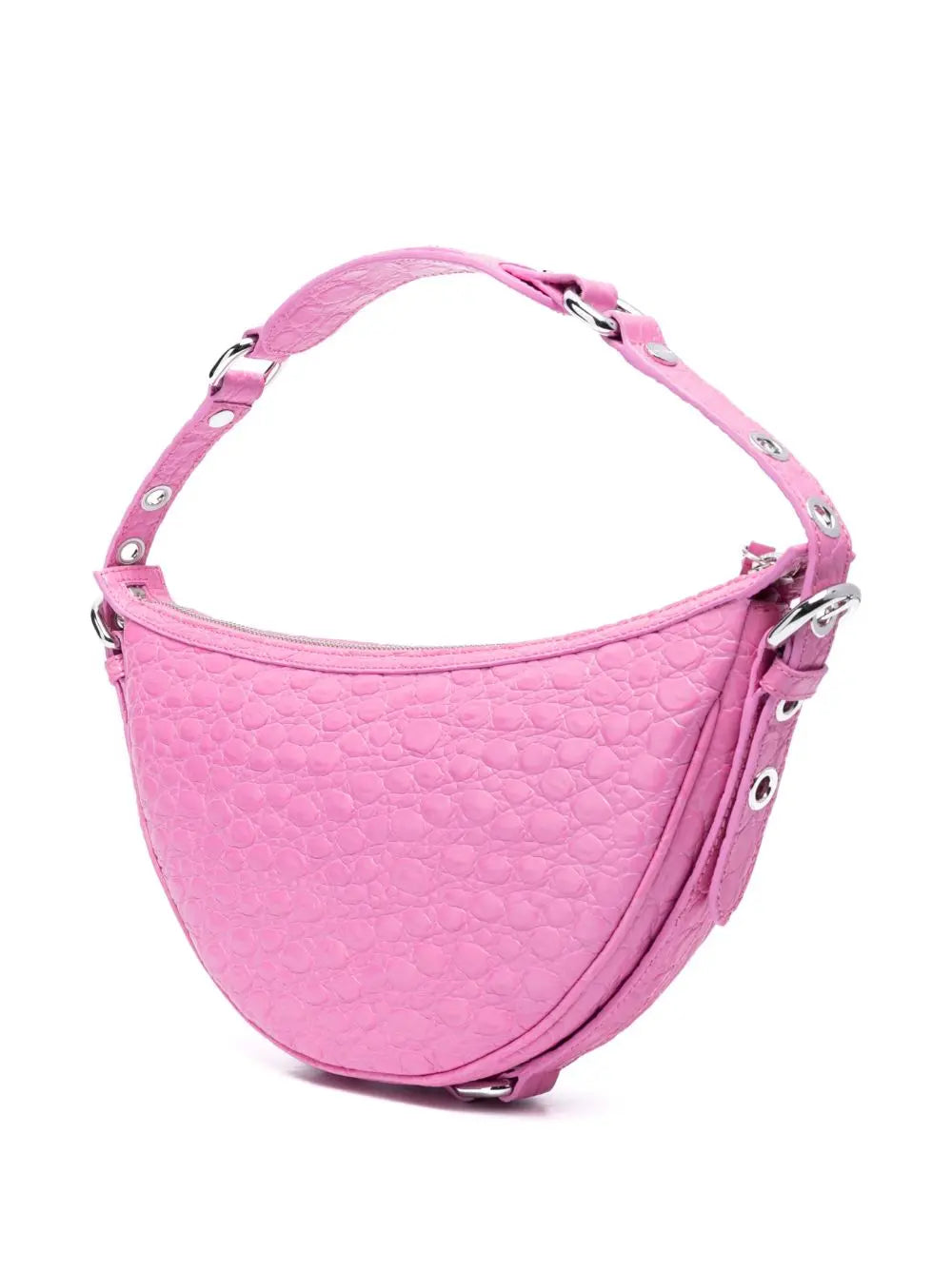 By Far Gib embossed crocodile-effect shoulder bag By Far