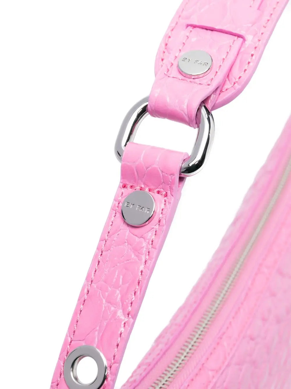 By Far Gib embossed crocodile-effect shoulder bag By Far