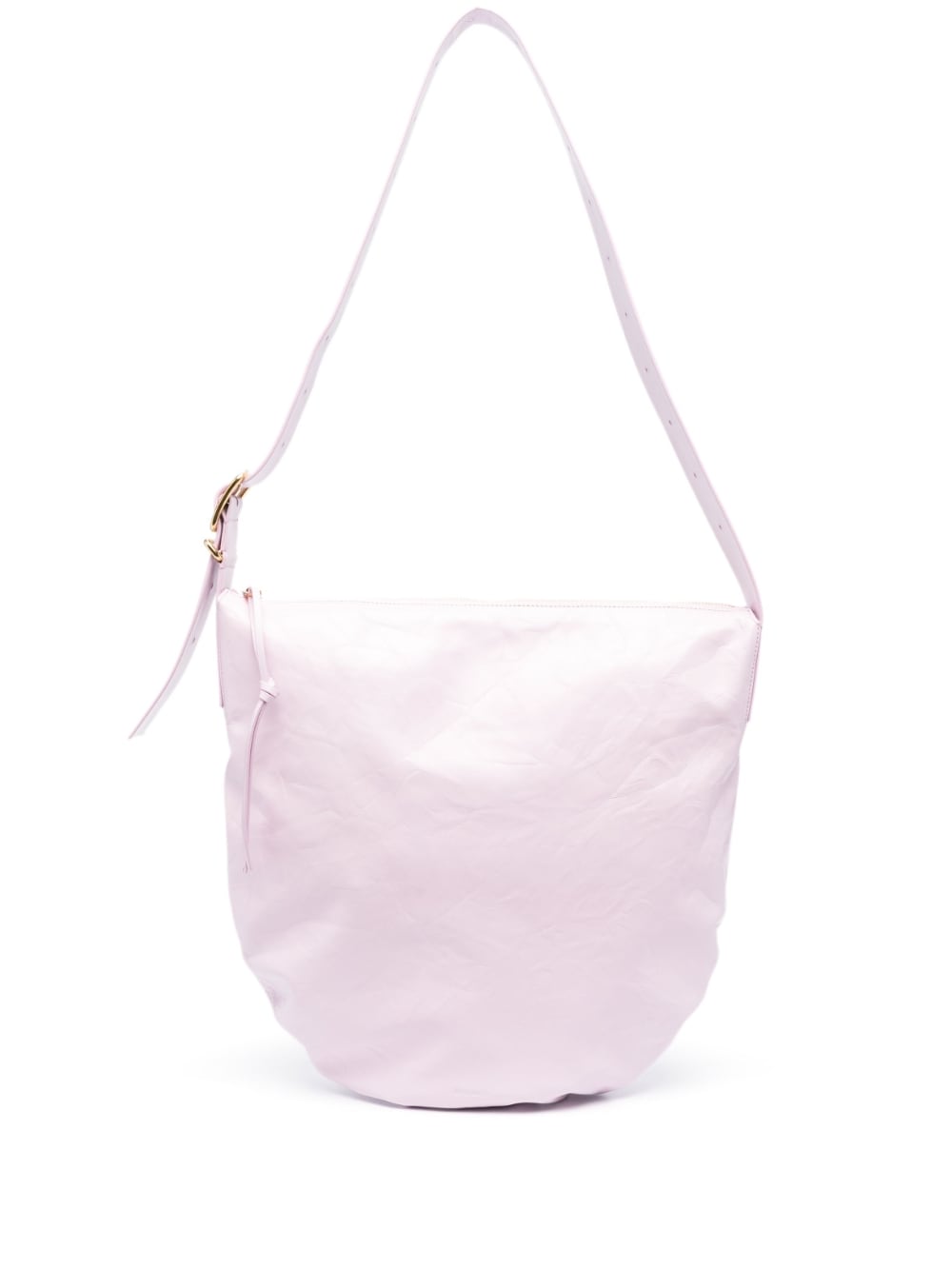 Jil Sander medium crinkled leather shoulder bag Jil Sander