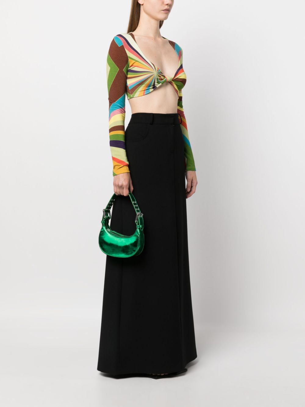 By Far metallic-effect tote bag By Far