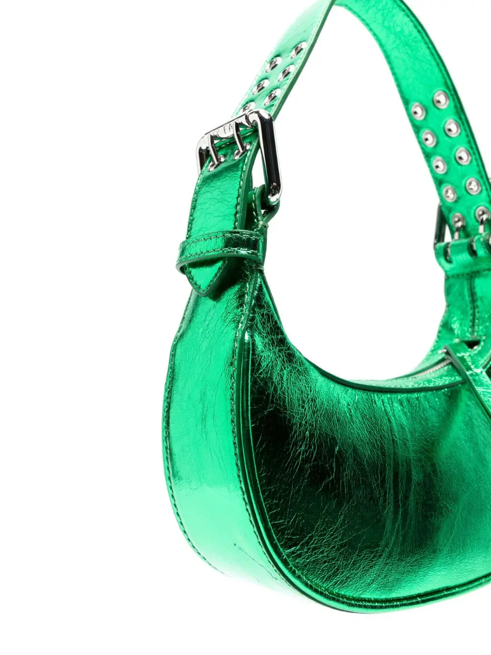 By Far metallic-effect tote bag By Far