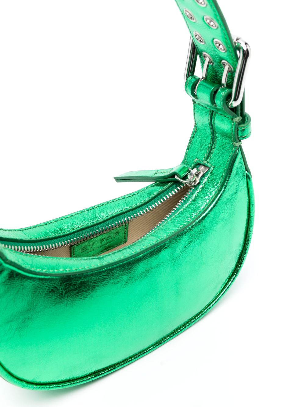 By Far metallic-effect tote bag By Far