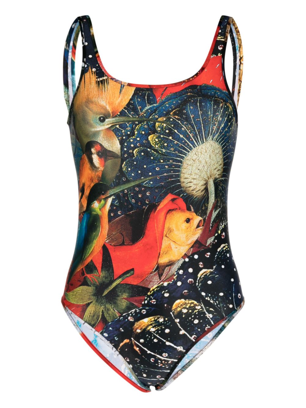 Alexander McQueen Hieronymus Bosch-print Jersey Bodysuit Alexander McQueen