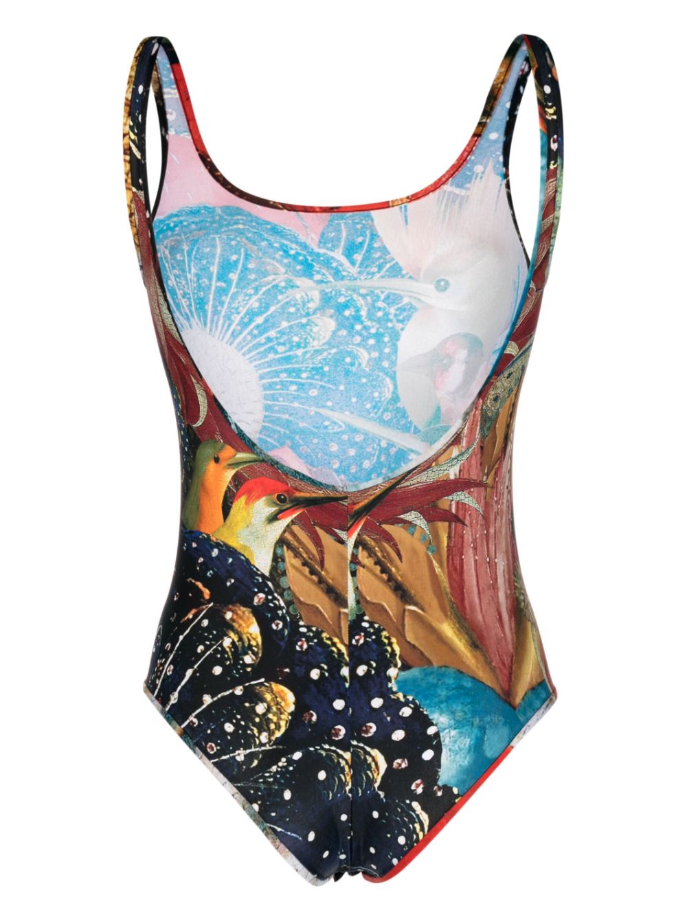 Alexander McQueen Hieronymus Bosch-print Jersey Bodysuit Alexander McQueen