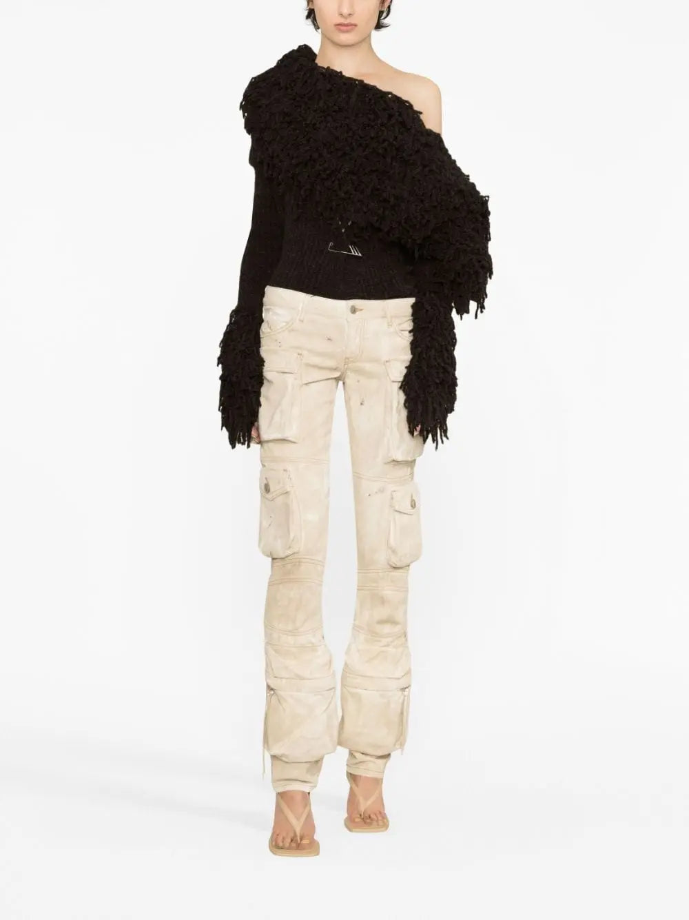 The Attico Trousers Beige The Attico