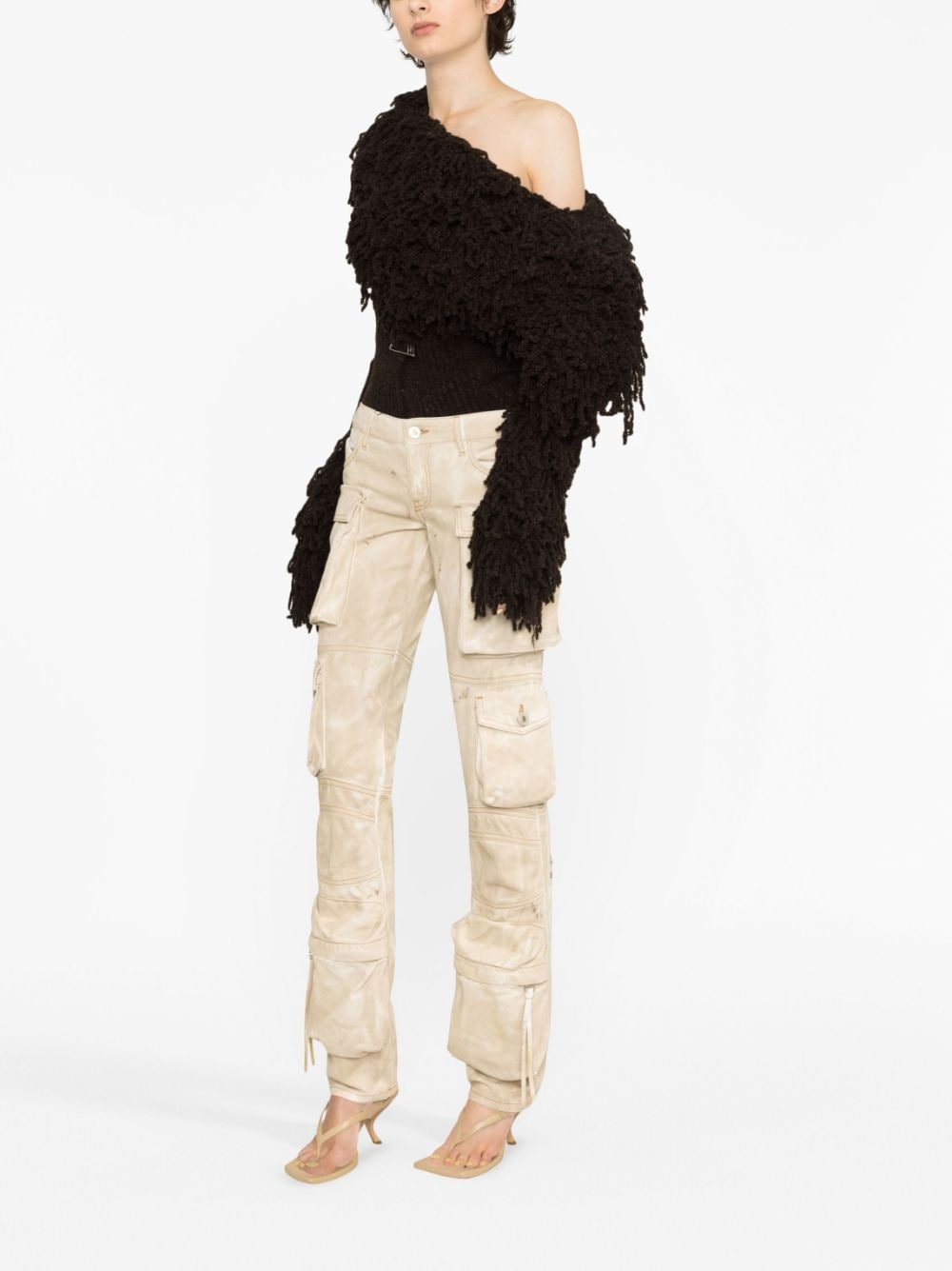 The Attico Trousers Beige The Attico