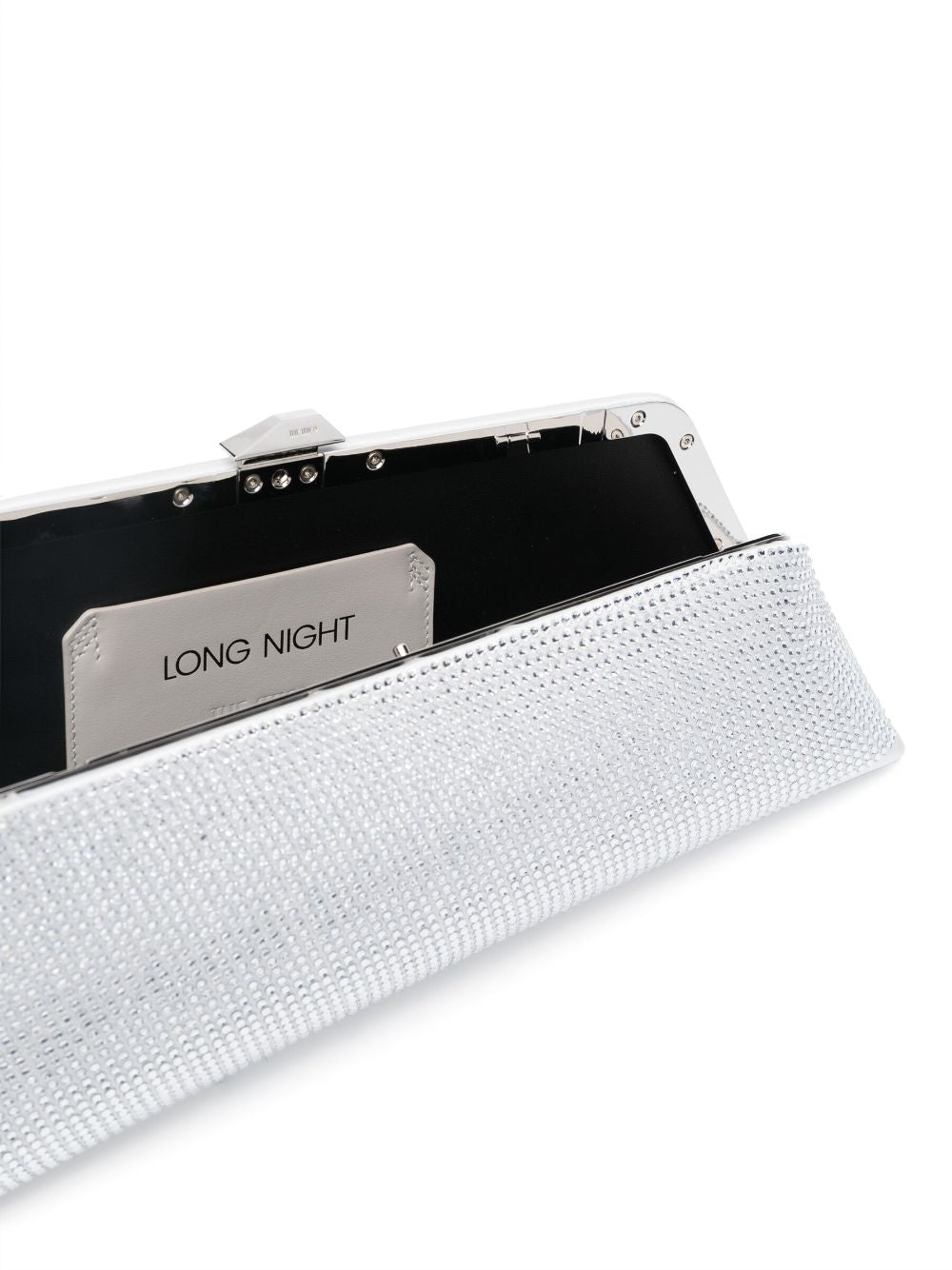 The Attico Long Night crystal-embellished clutch bag The Attico