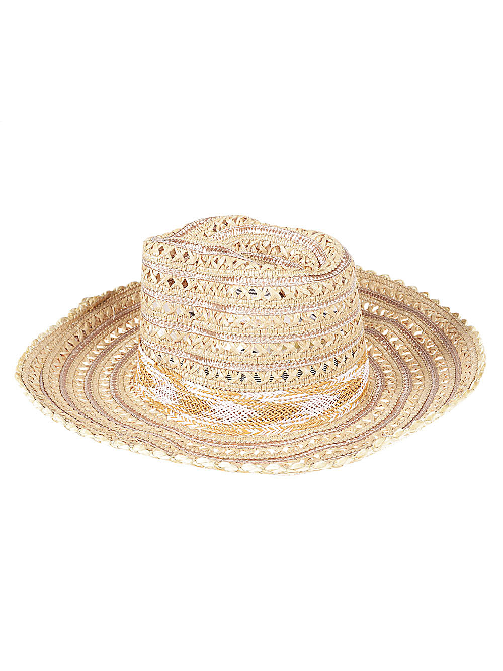Exquisite J Raffia sombrero hat Exquisite J