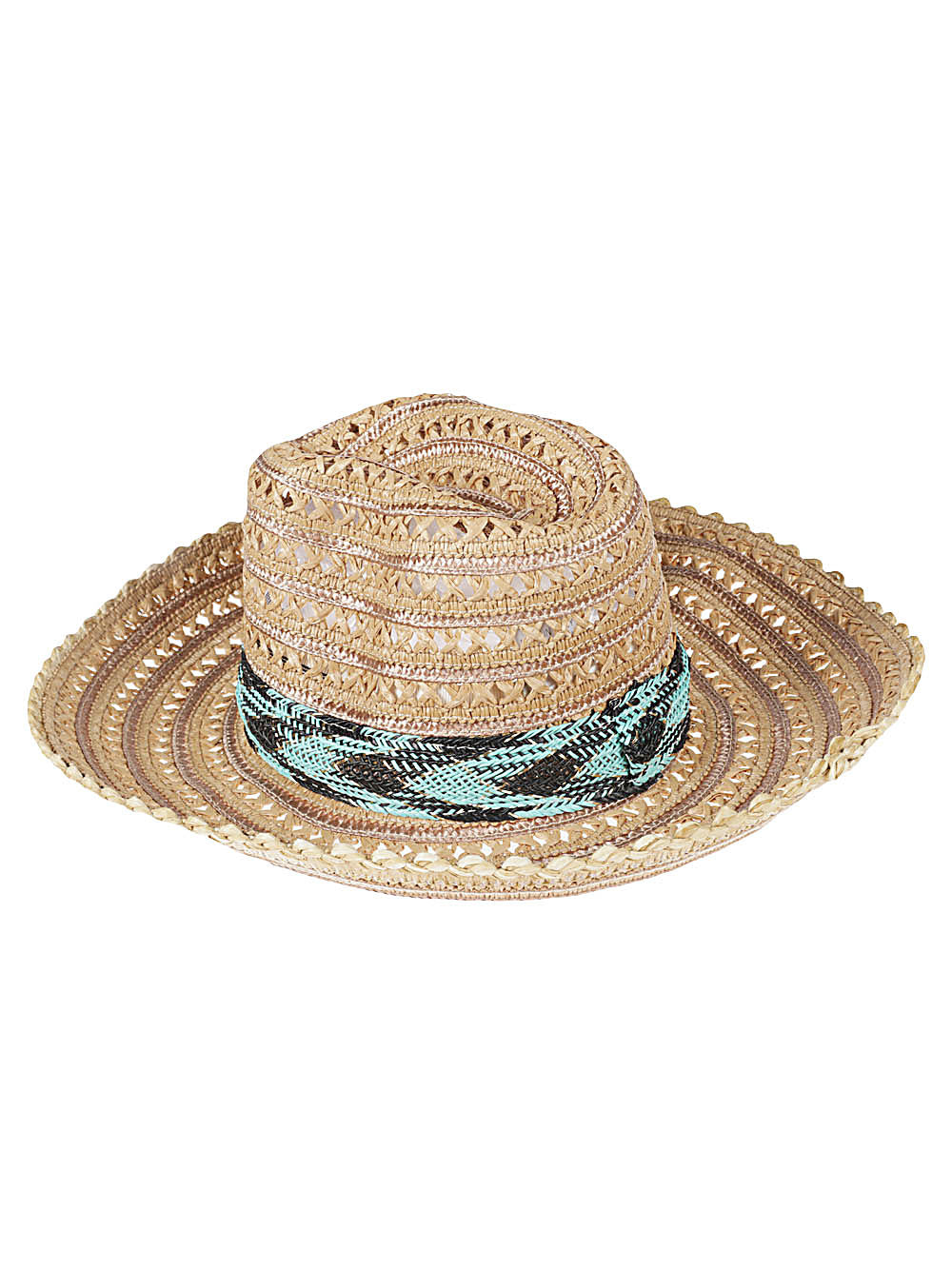 Exquisite J Raffia sombrero hat Exquisite J