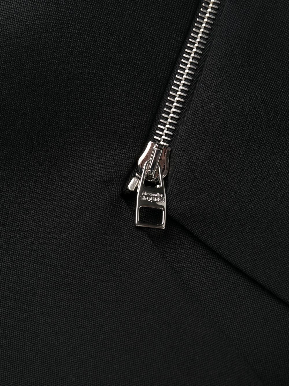 Alexander McQueen zip-embellished Midi Dress Alexander McQueen