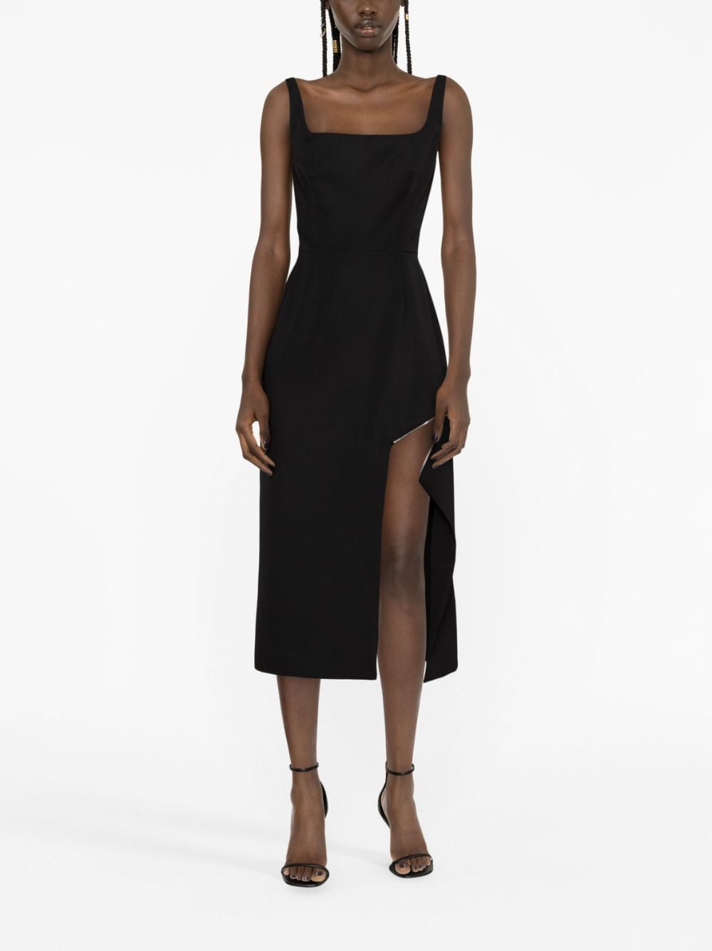 Alexander McQueen zip-embellished Midi Dress Alexander Mcqueen