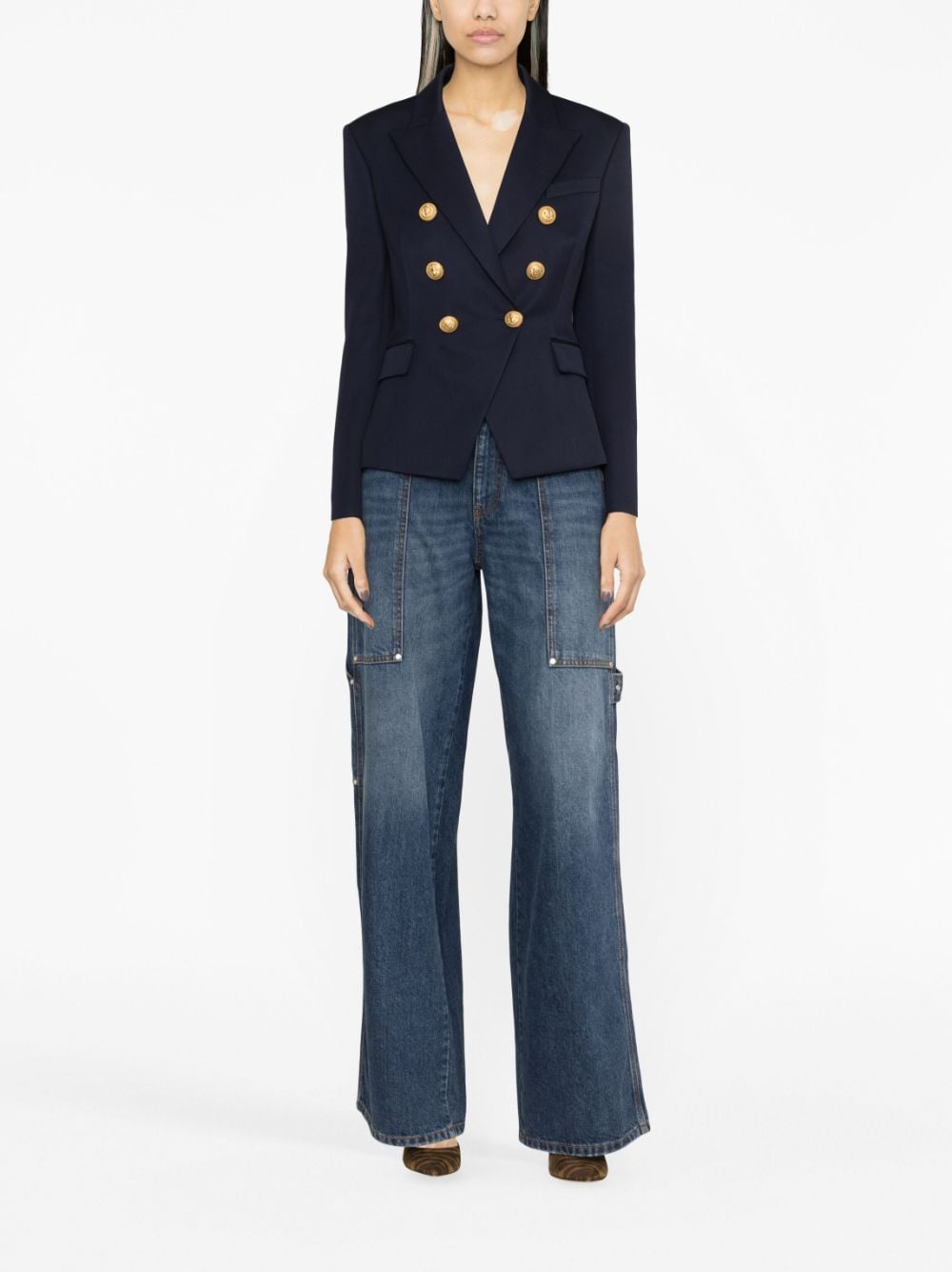 Balmain Double-breasted wool blazer