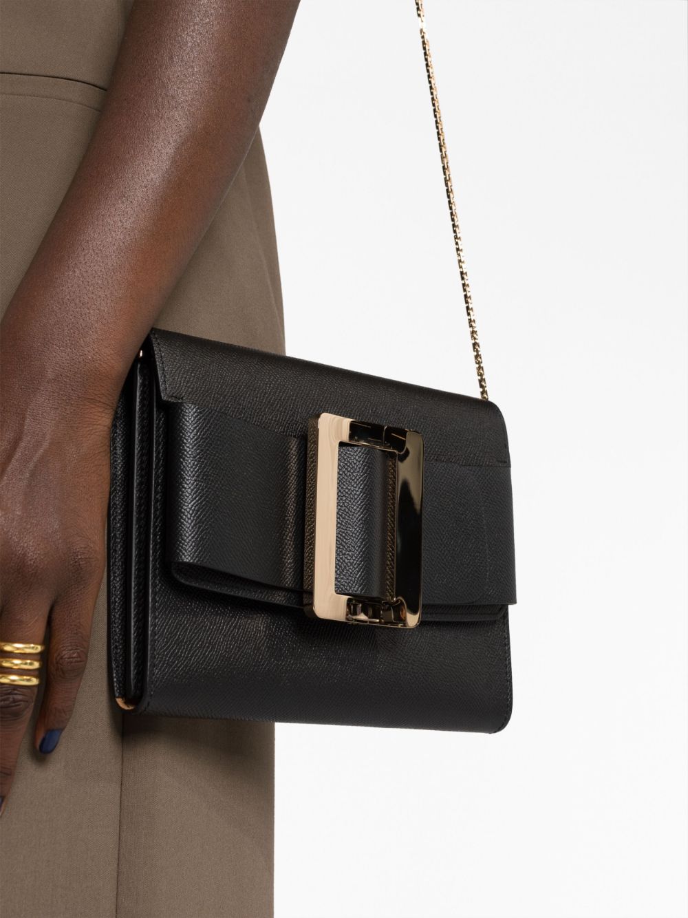 Boyy Buckle Travel Case Epsom Leather Handbag Boyy