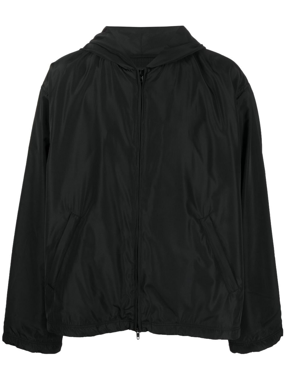 Balenciaga logo-print Hooded Windbreaker Balenciaga