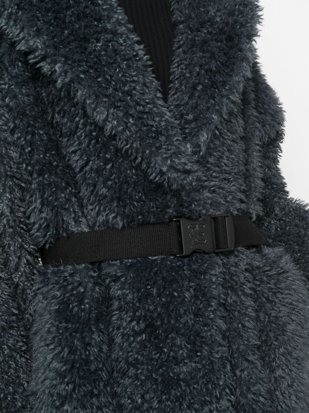 Ermanno Scervino belted shearling wool coat Ermanno Scervino